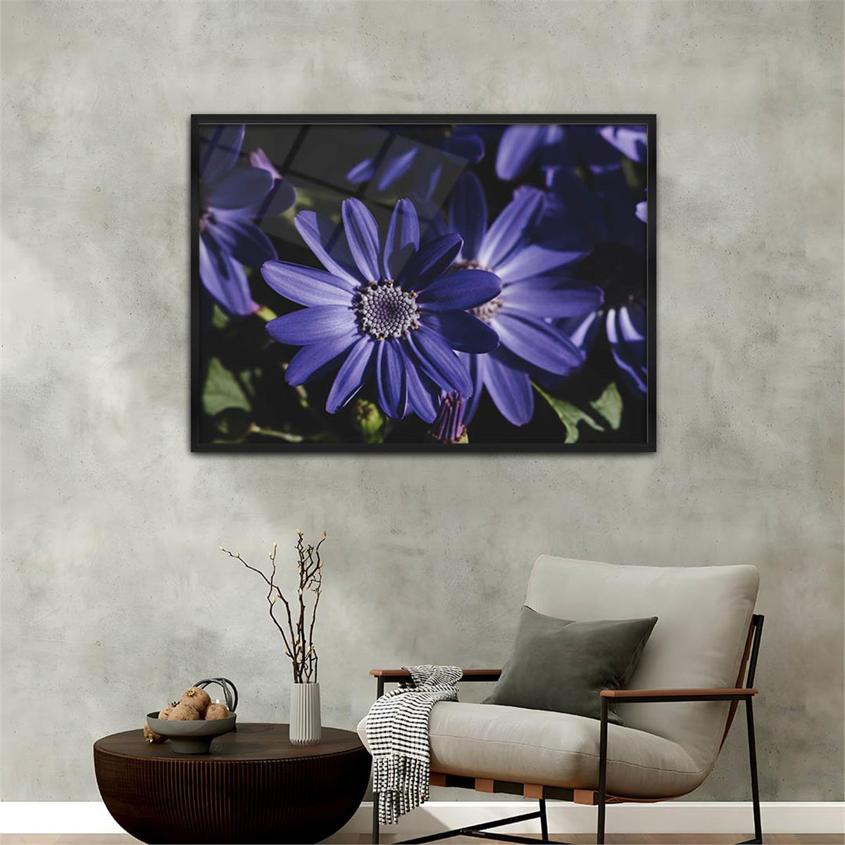 Aluminum-Framed Art-Themed Tempered Glass Wall Art 058