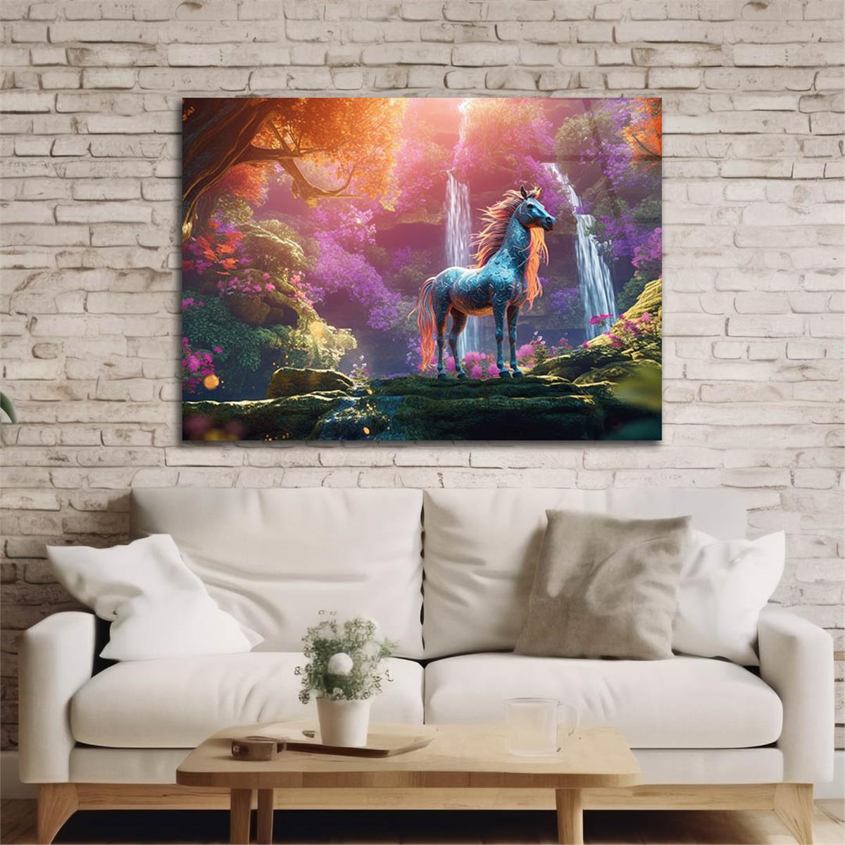 Horizontal Art-Themed Tempered Glass Wall Art 285