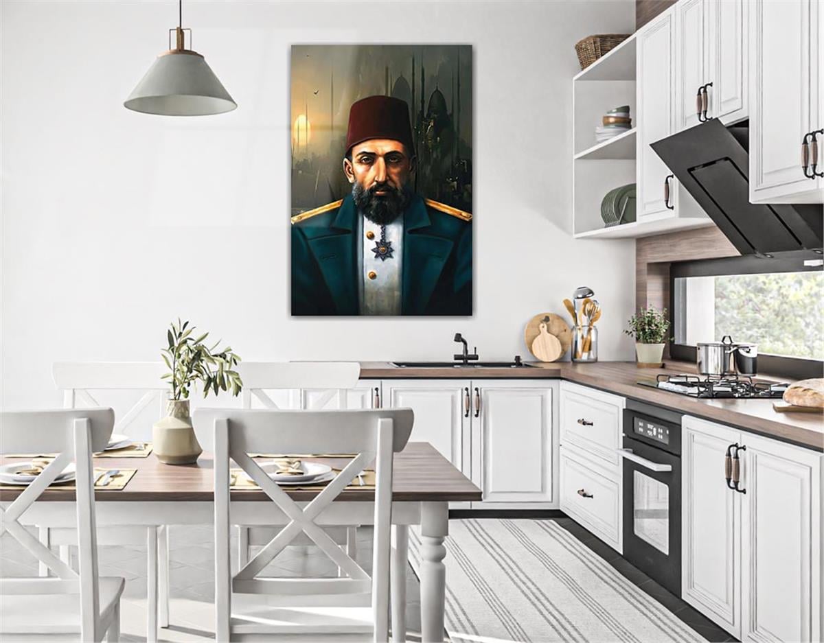 Sultan Abdulhamid Khan Glass Wall Art