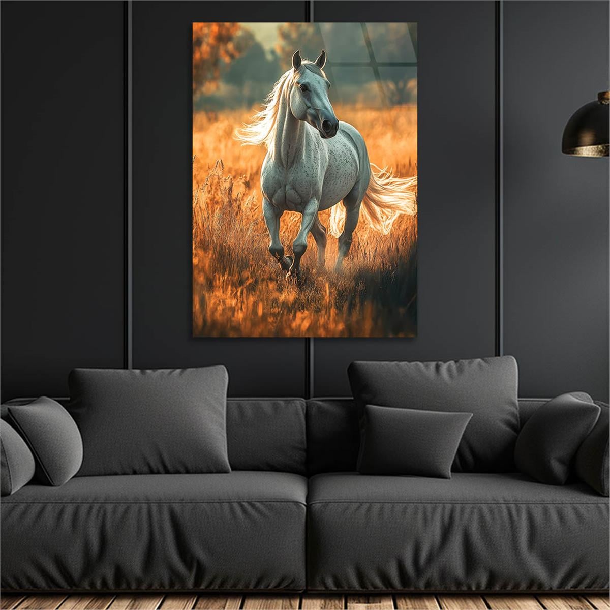 Dikey Doğa Temalı Cam Tablo 389