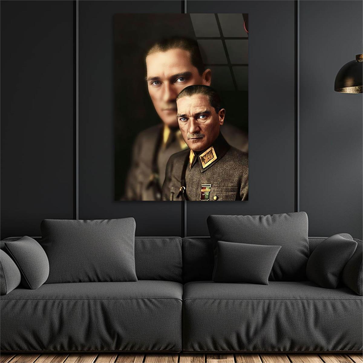 Mustafa Kemal Atatürk Gehard Glasschilderij 