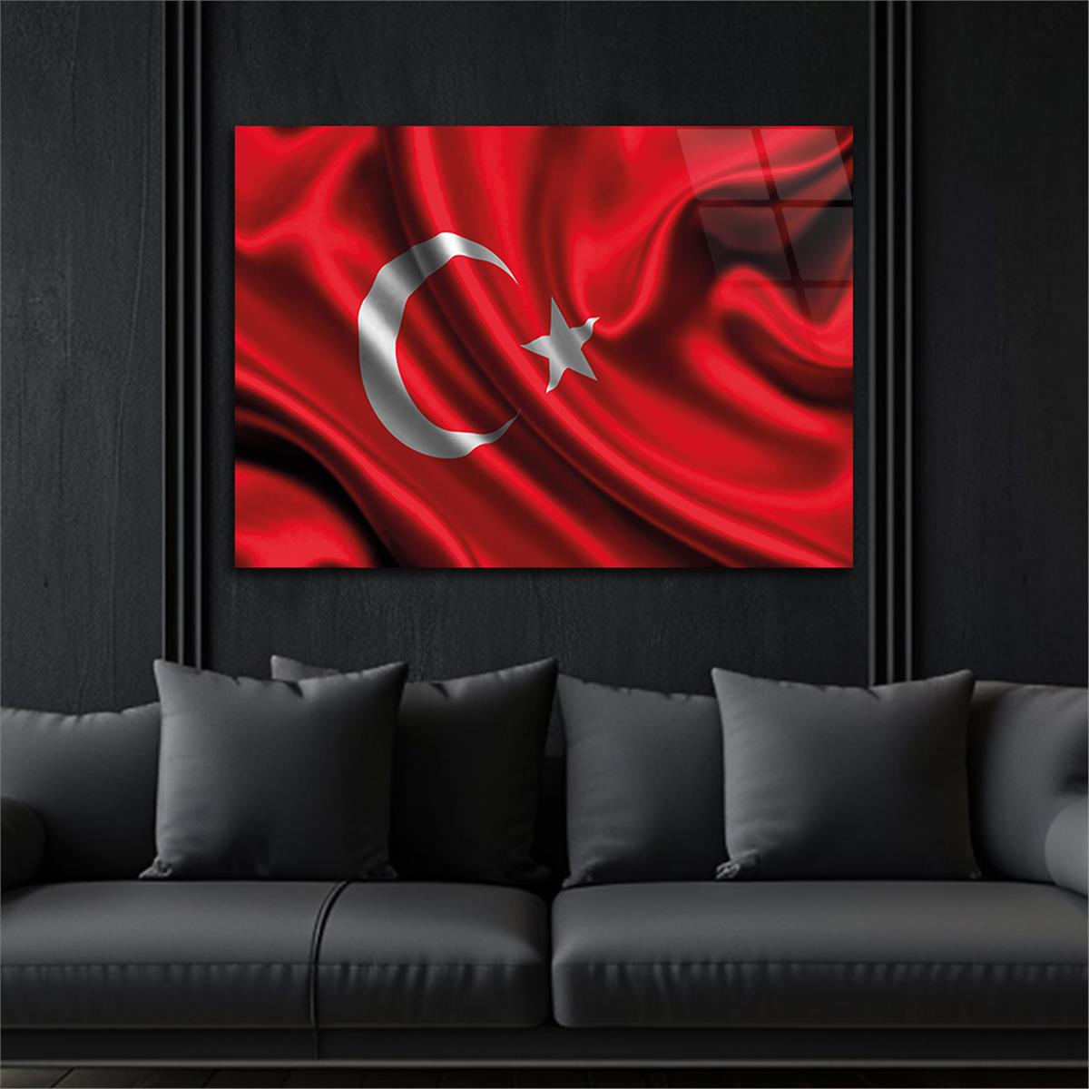 Horizontaal nationaal thema Gehard Glasschilderij 89