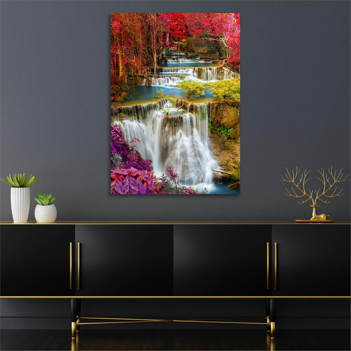 Tempered Glasss Wall Arts Natured-Themed