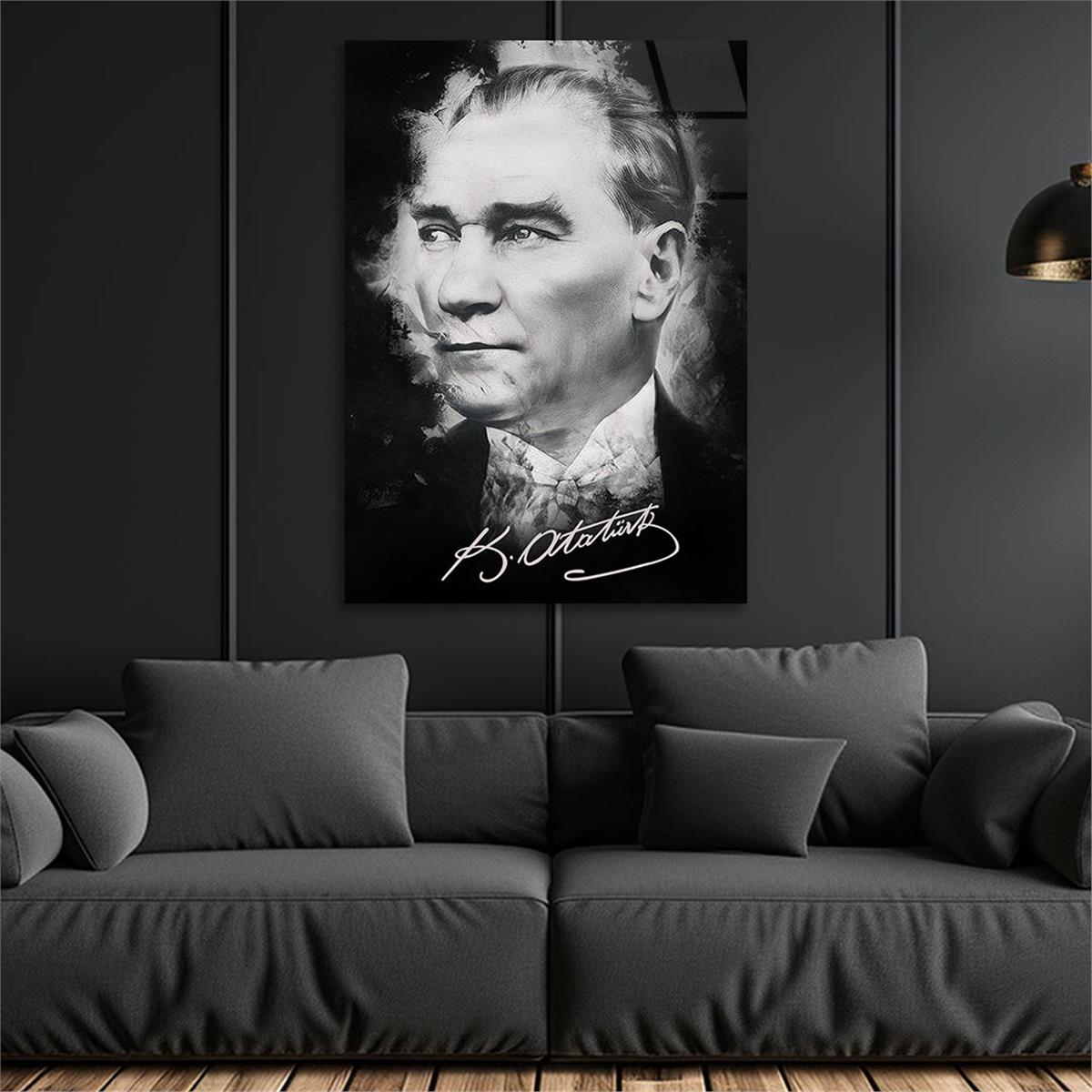 Dikey VatanTemalı Cam Tablo 169