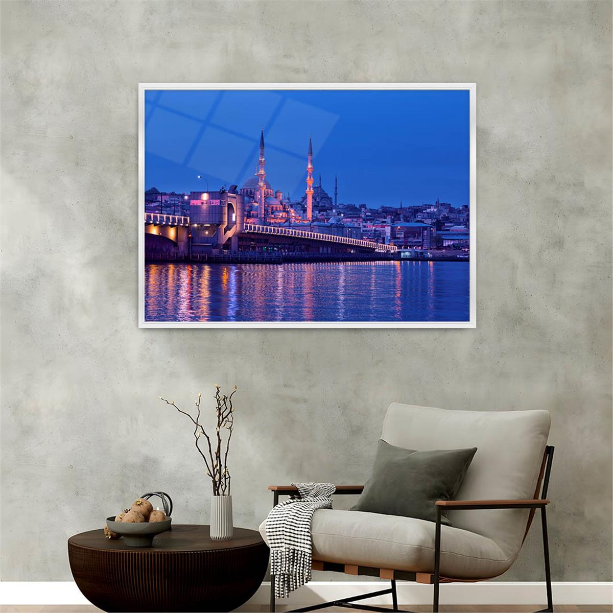 Aluminum-Framed Natured-Themed Tempered Glass Wall Art 007