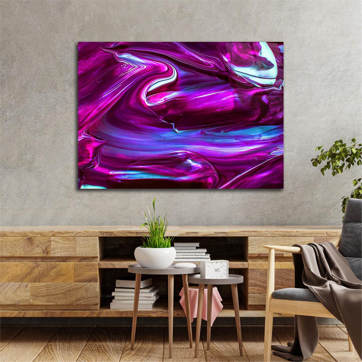 Horizontal Art-Themed Tempered Glass Wall Art 518