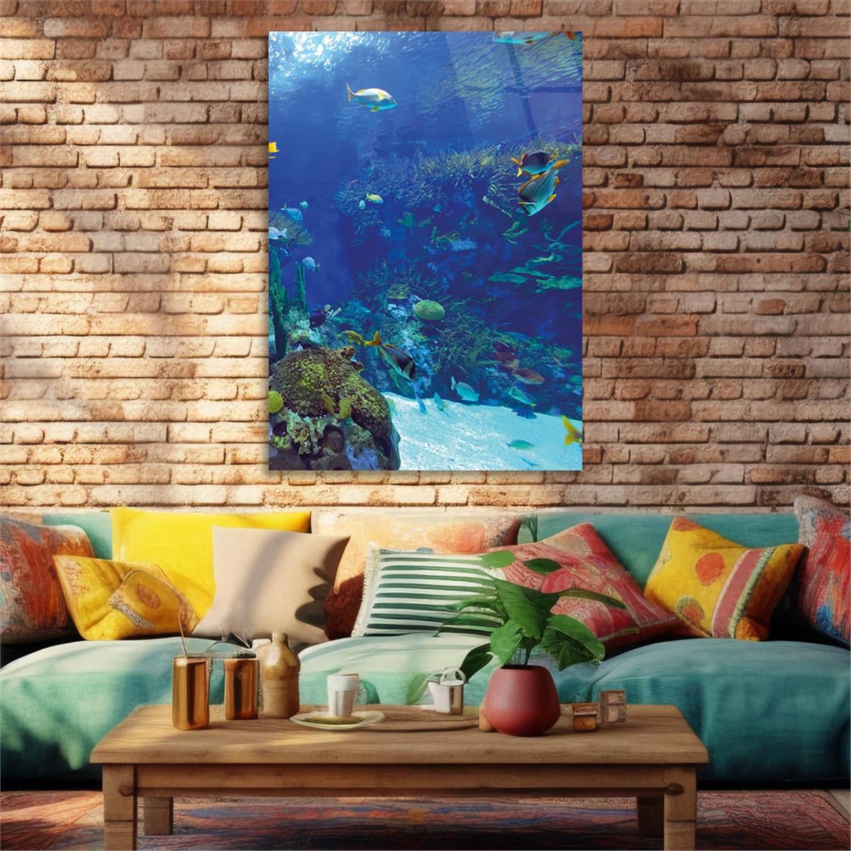 Tempered Glasss Wall Arts Natured-Themed