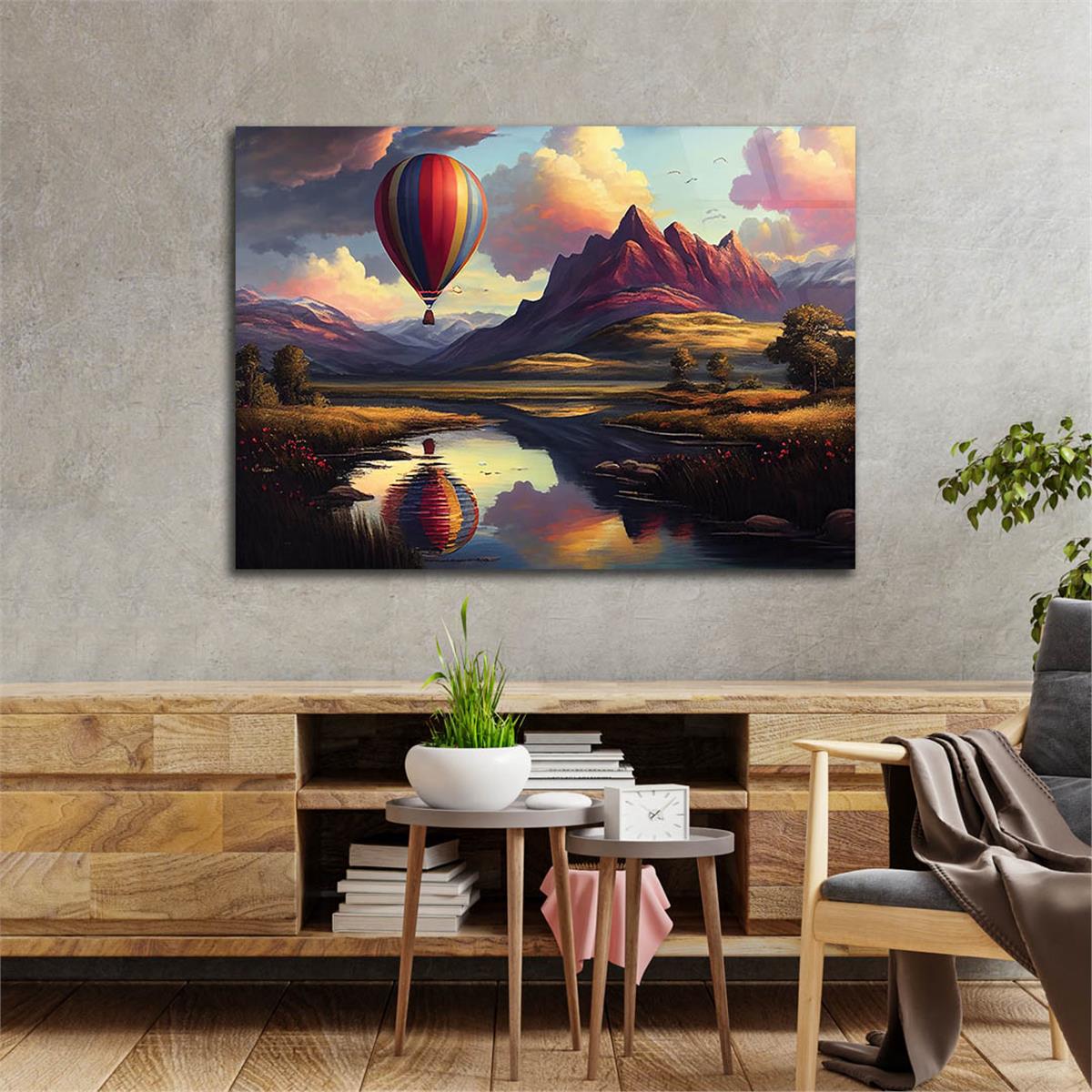 Horizontal Art-Themed Tempered Glass Wall Art 331