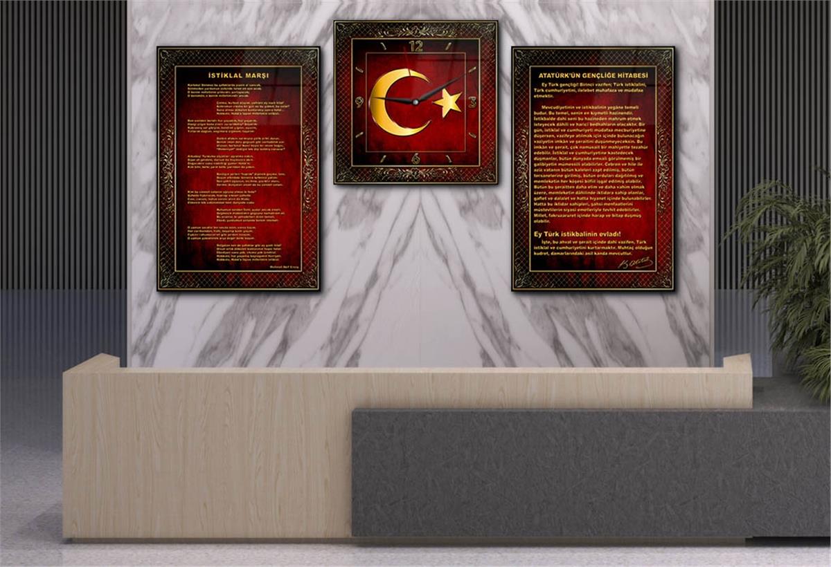 Vatan Temalı Saatli Set 051