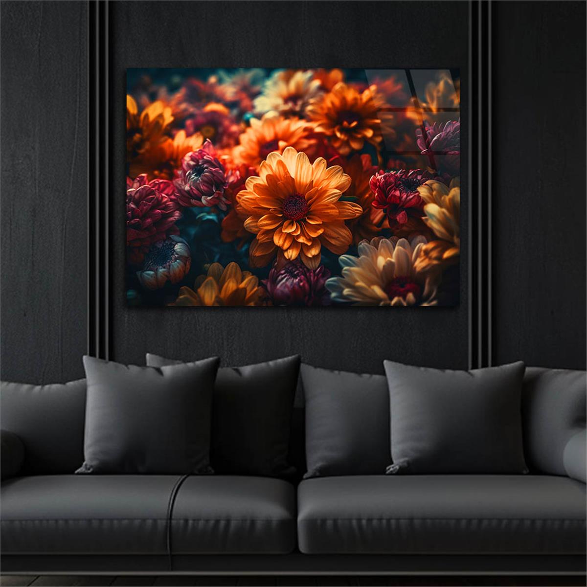 Horizontal Art-Themed Tempered Glass Wall Art 526