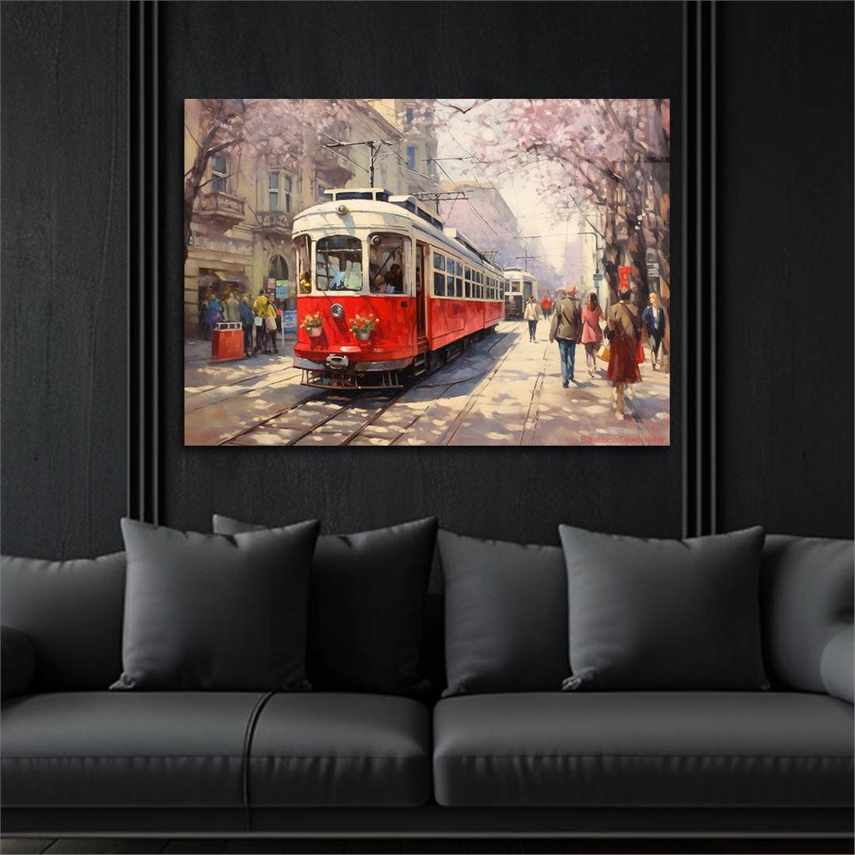 Horizontal Art-Themed Tempered Glass Wall Art 536