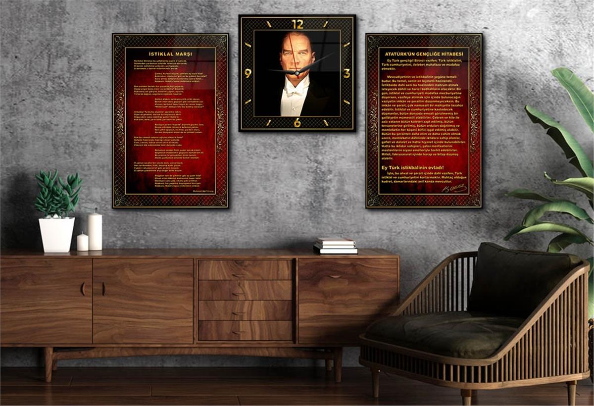 Vatan Temalı Saatli Set 058