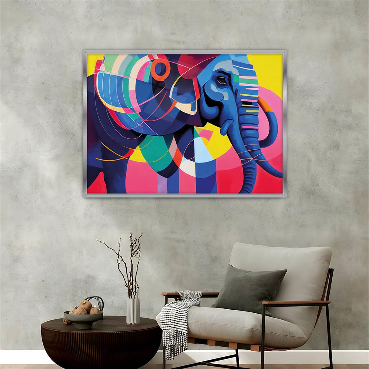 Aluminum-Framed Art-Themed Tempered Glass Wall Art 034