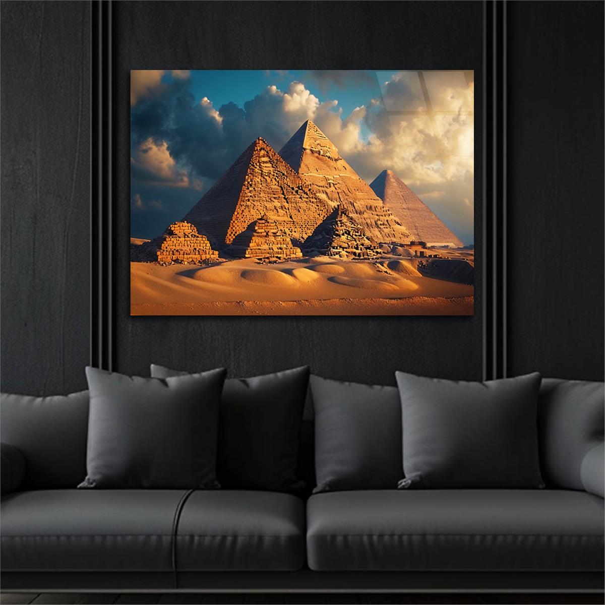 Yatay DoğaTemalı Cam Tablo 424