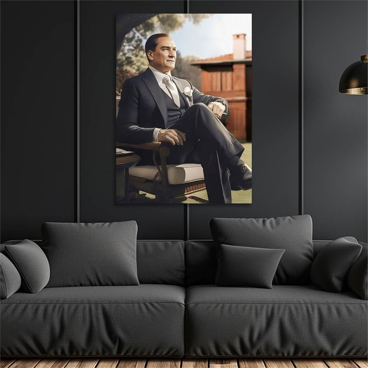 Dikey VatanTemalı Cam Tablo 193