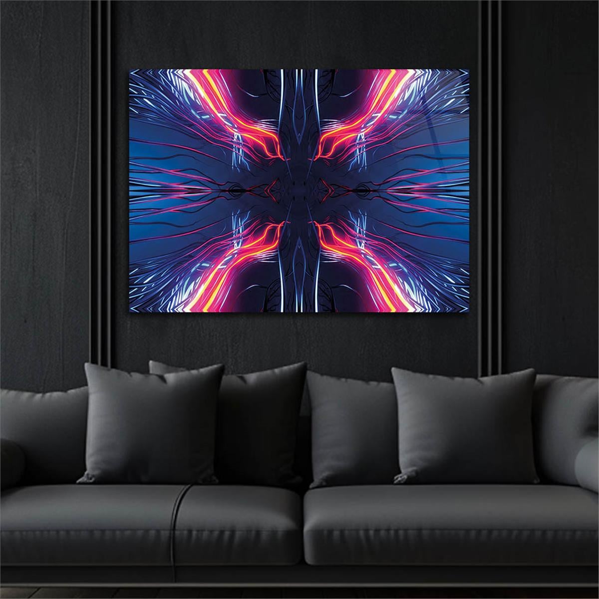 Horizontal Art-Themed Tempered Glass Wall Art 359