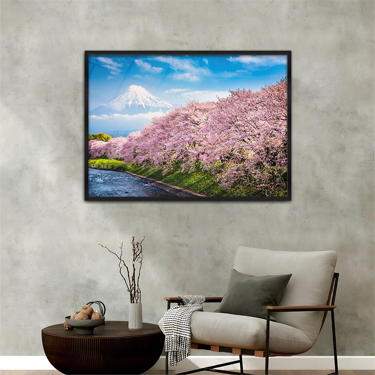 bedrucktes Glas mit Aluminiumrahmen und Natur Themen 