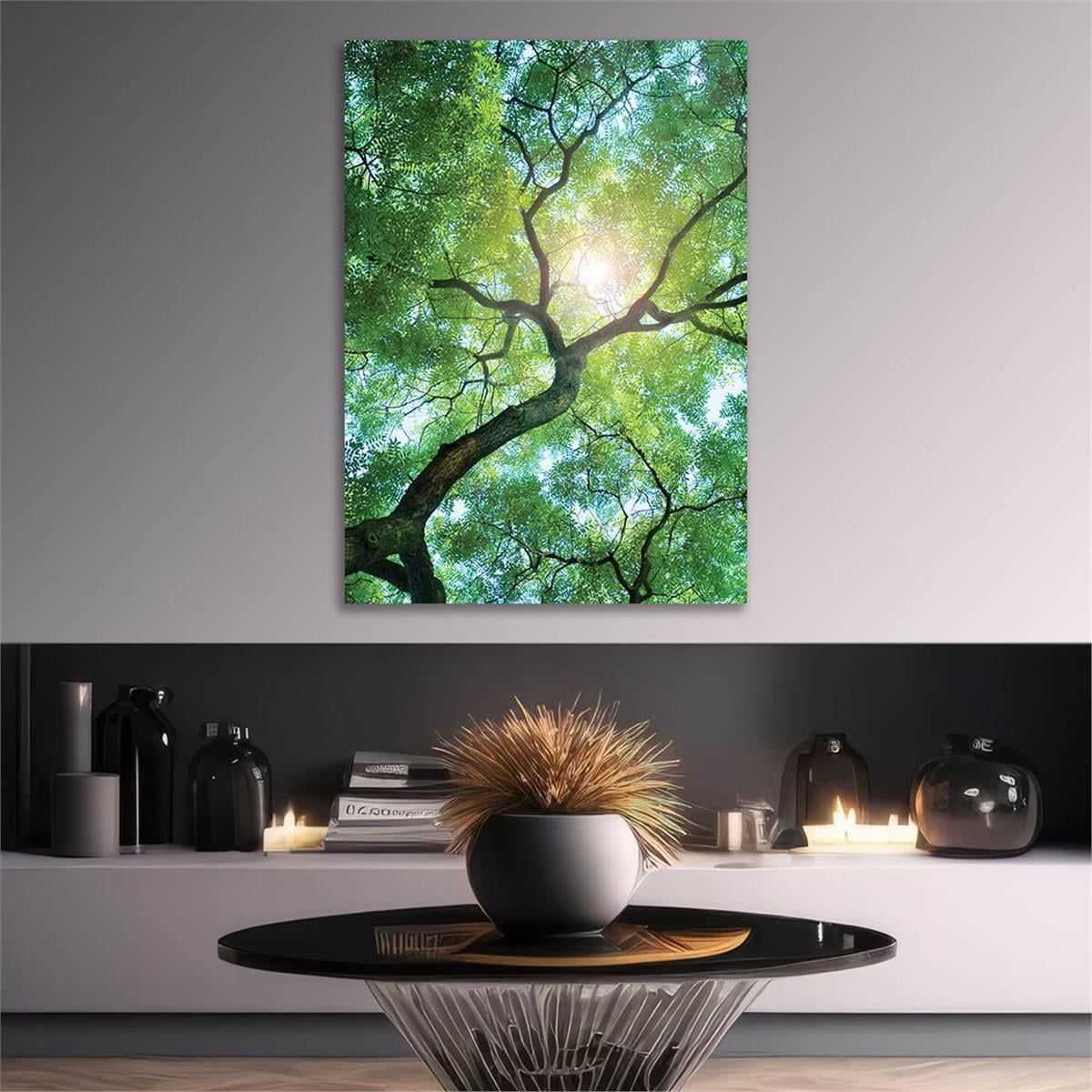 Tempered Glasss Wall Arts Natured-Themed