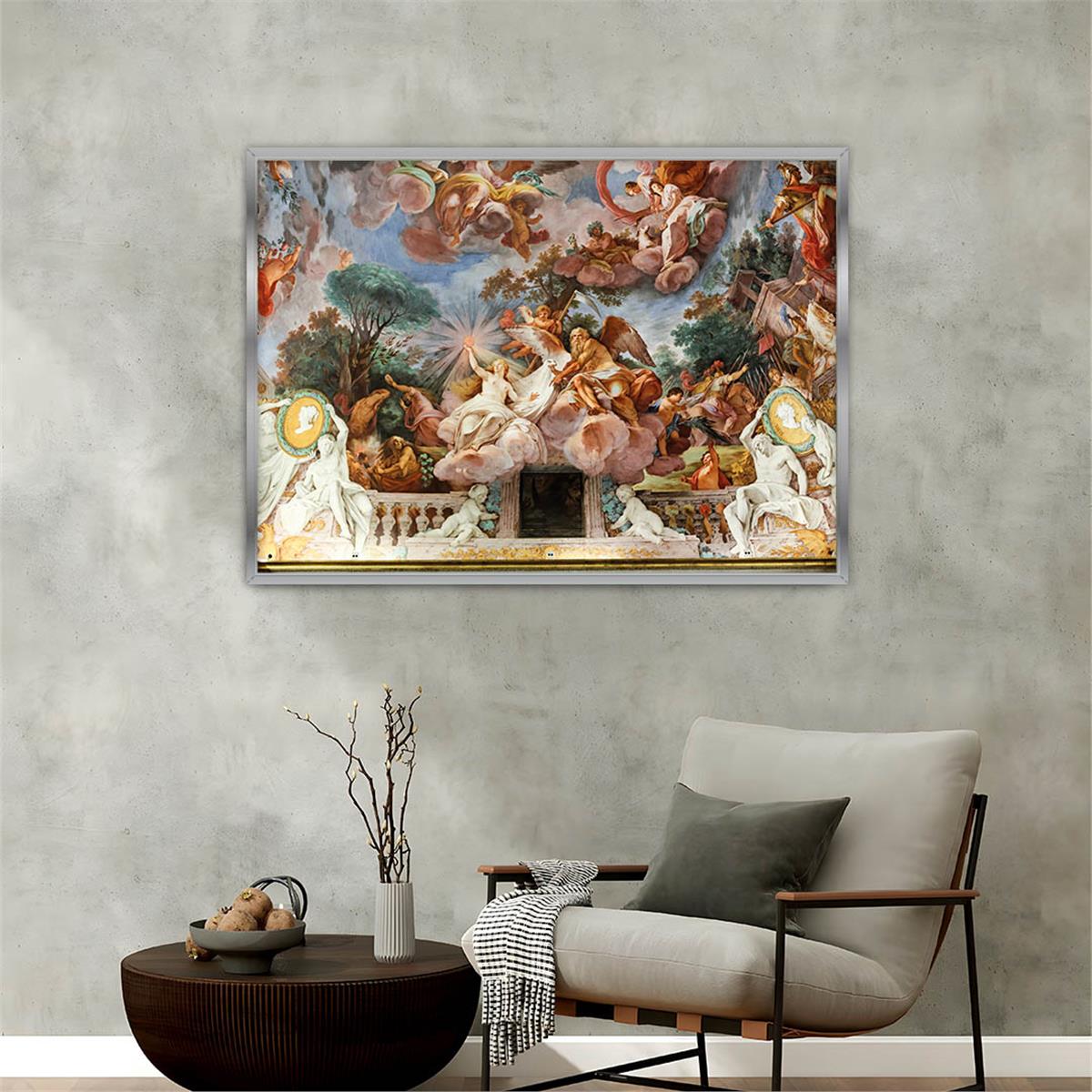 Aluminum-Framed Art-Themed Tempered Glass Wall Art 168