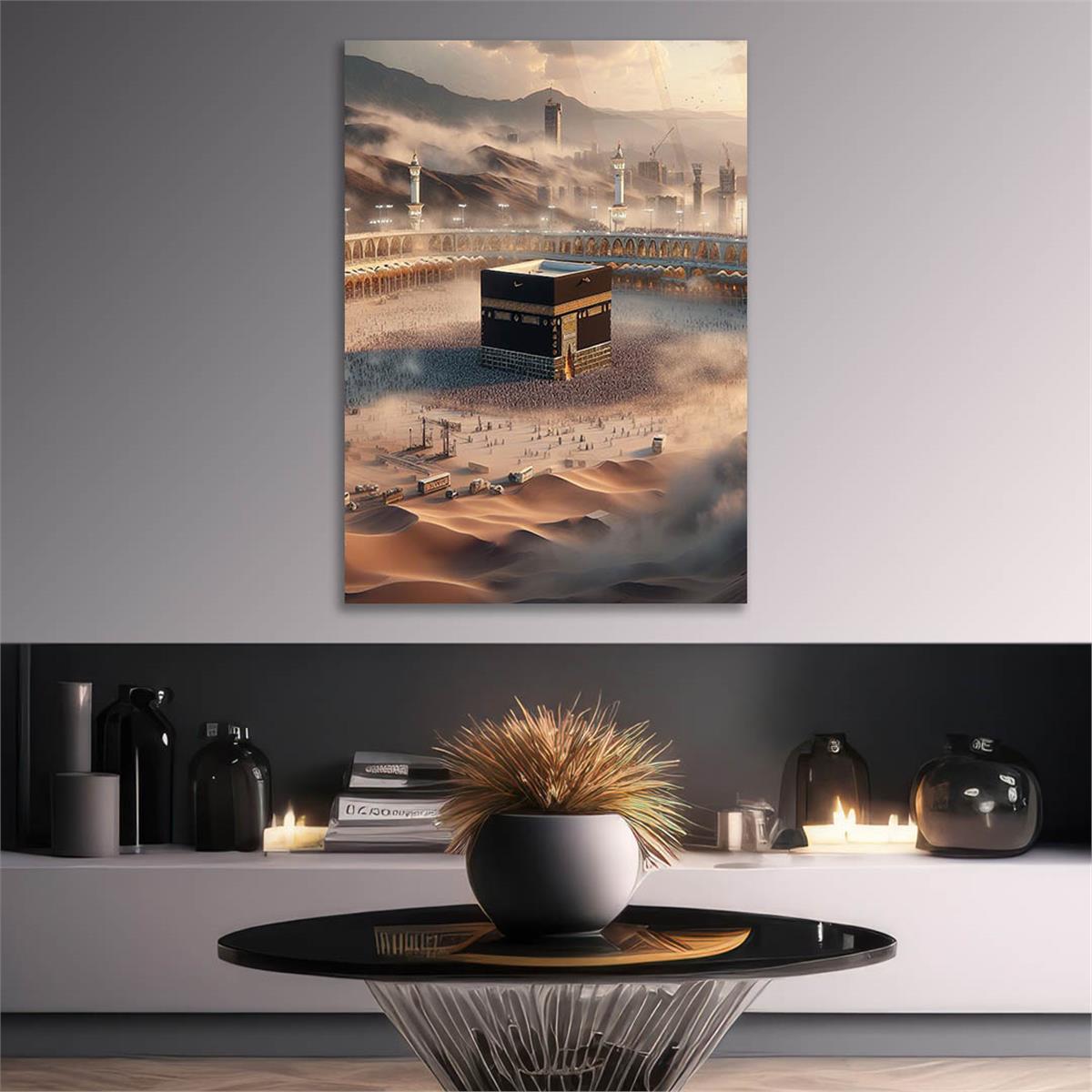 Dikey Dini Temalı Cam Tablo 270