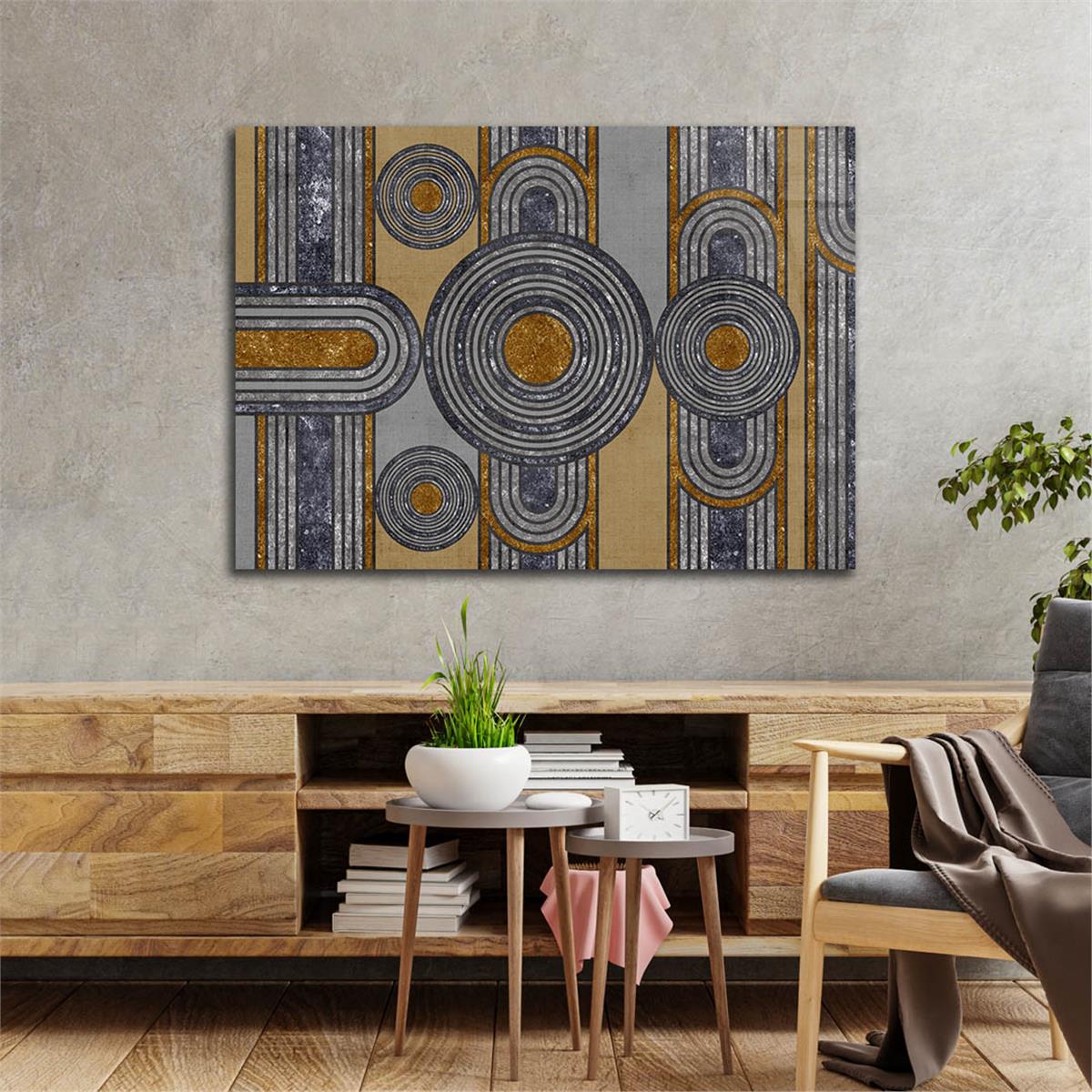 Horizontal Art-Themed Tempered Glass Wall Art 378