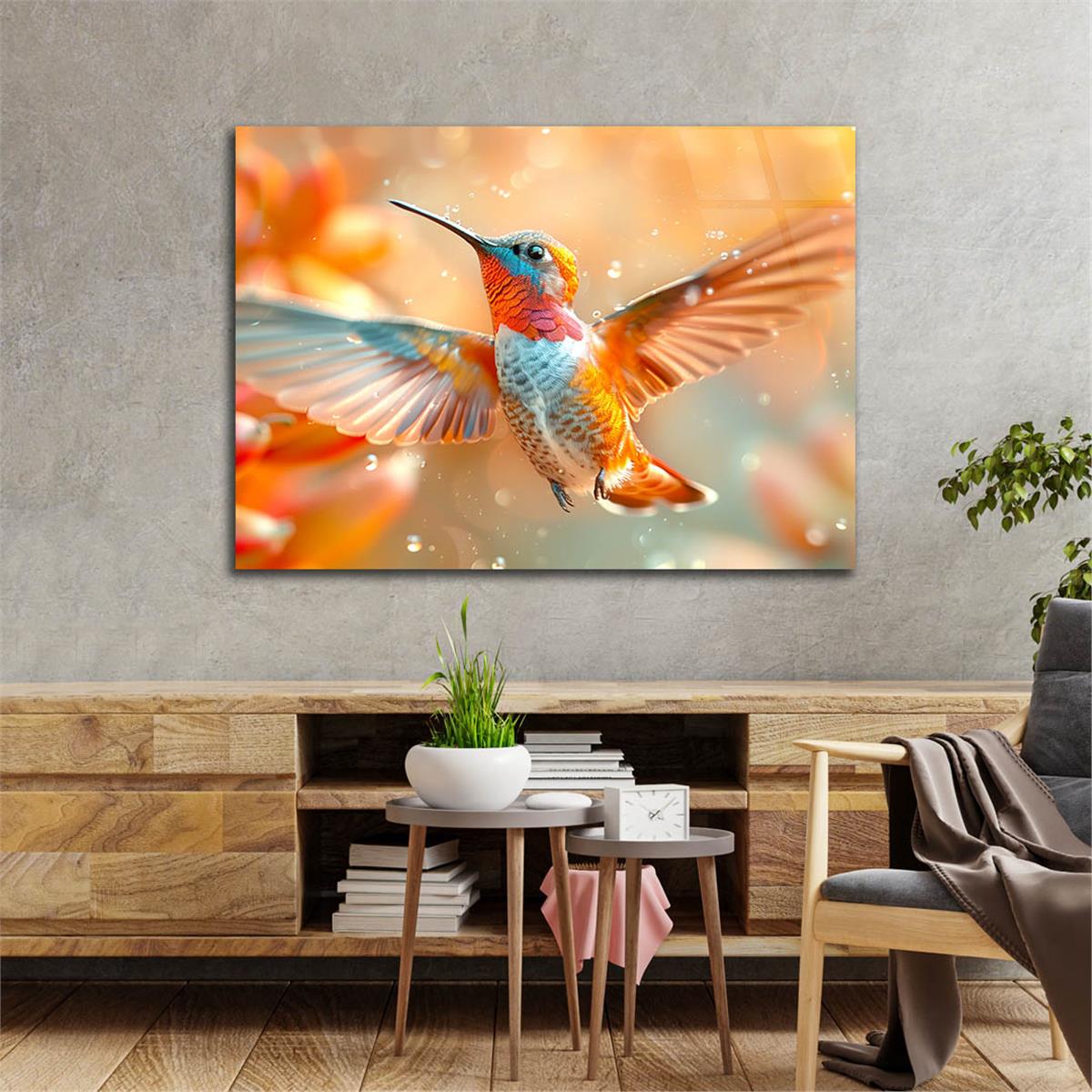 Yatay Doğa Temalı Cam Tablo 579