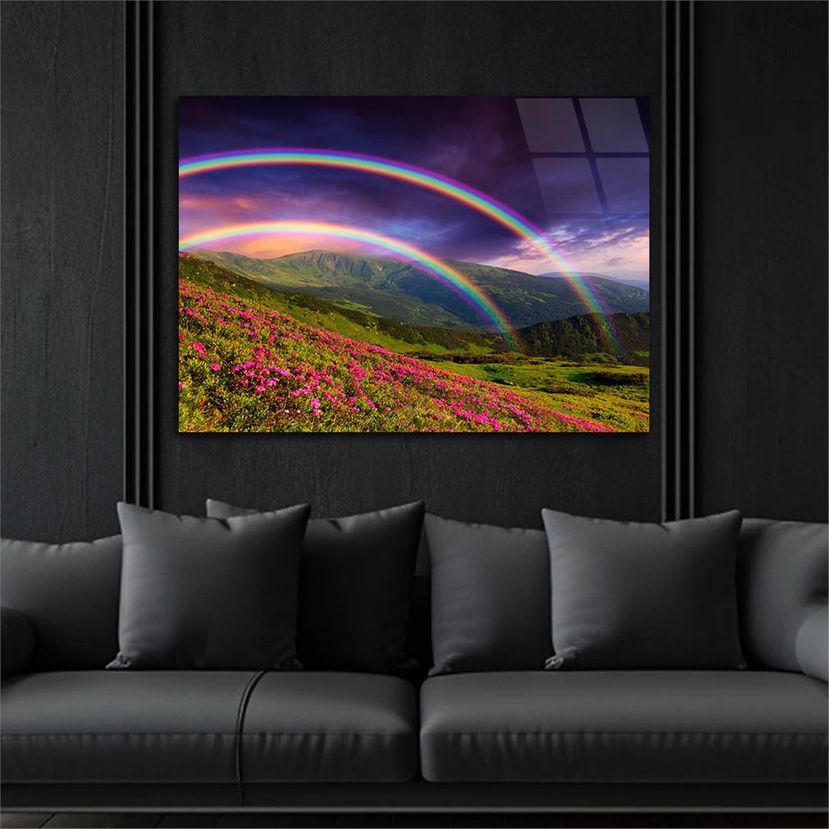 Tempered Glasss Wall Arts Natured-Themed