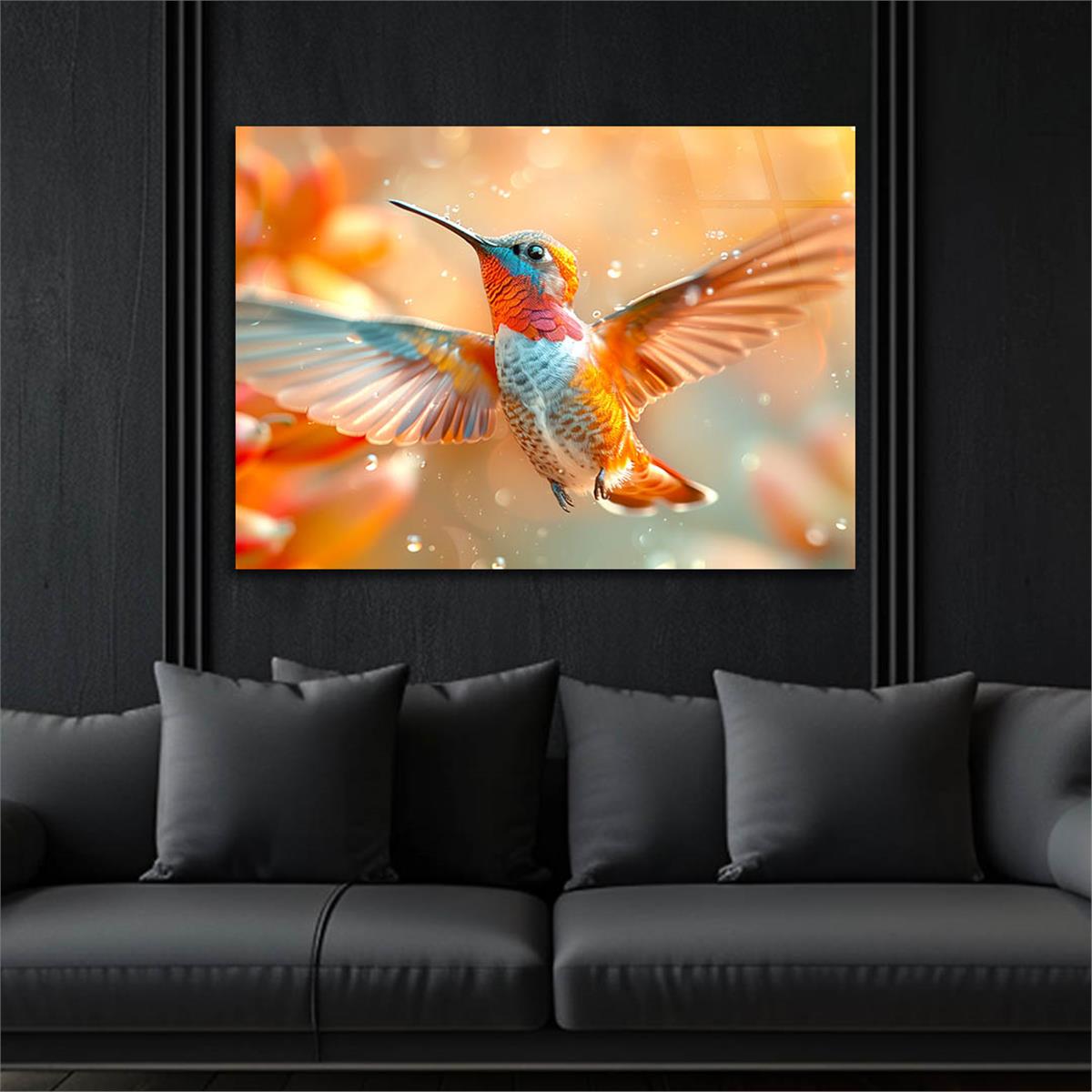 Yatay Doğa Temalı Cam Tablo 579