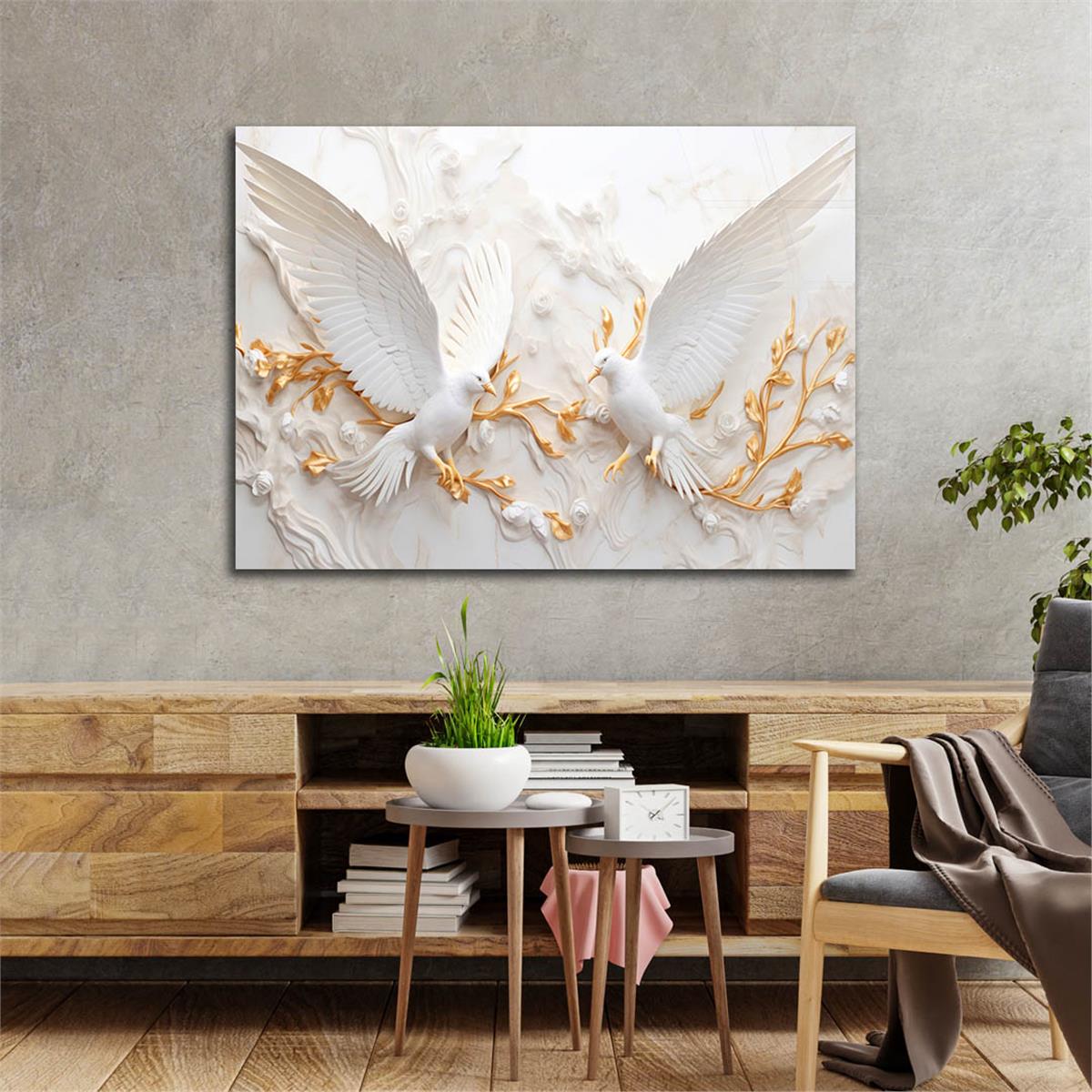 Yatay Sanat Temalı Cam Tablo 591