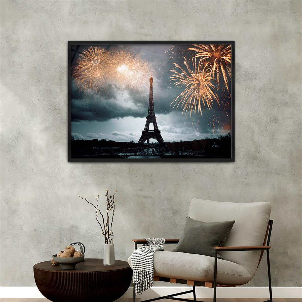 Aluminum-Framed Natured-Themed Tempered Glass Wall Art 140