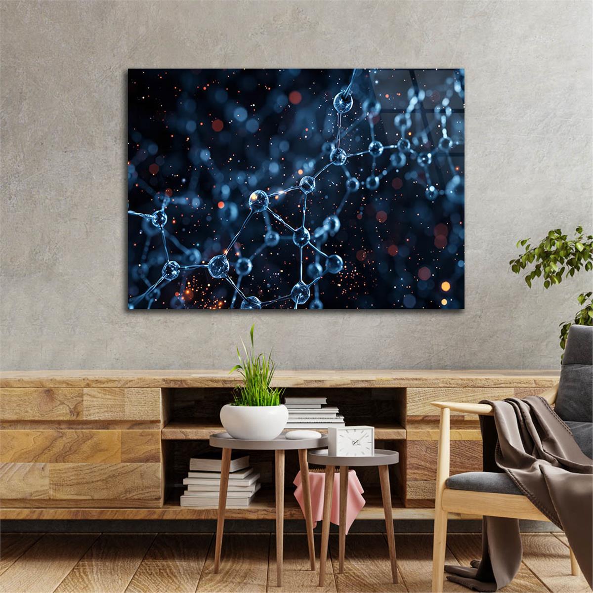 Horizontal Art-Themed Tempered Glass Wall Art 556