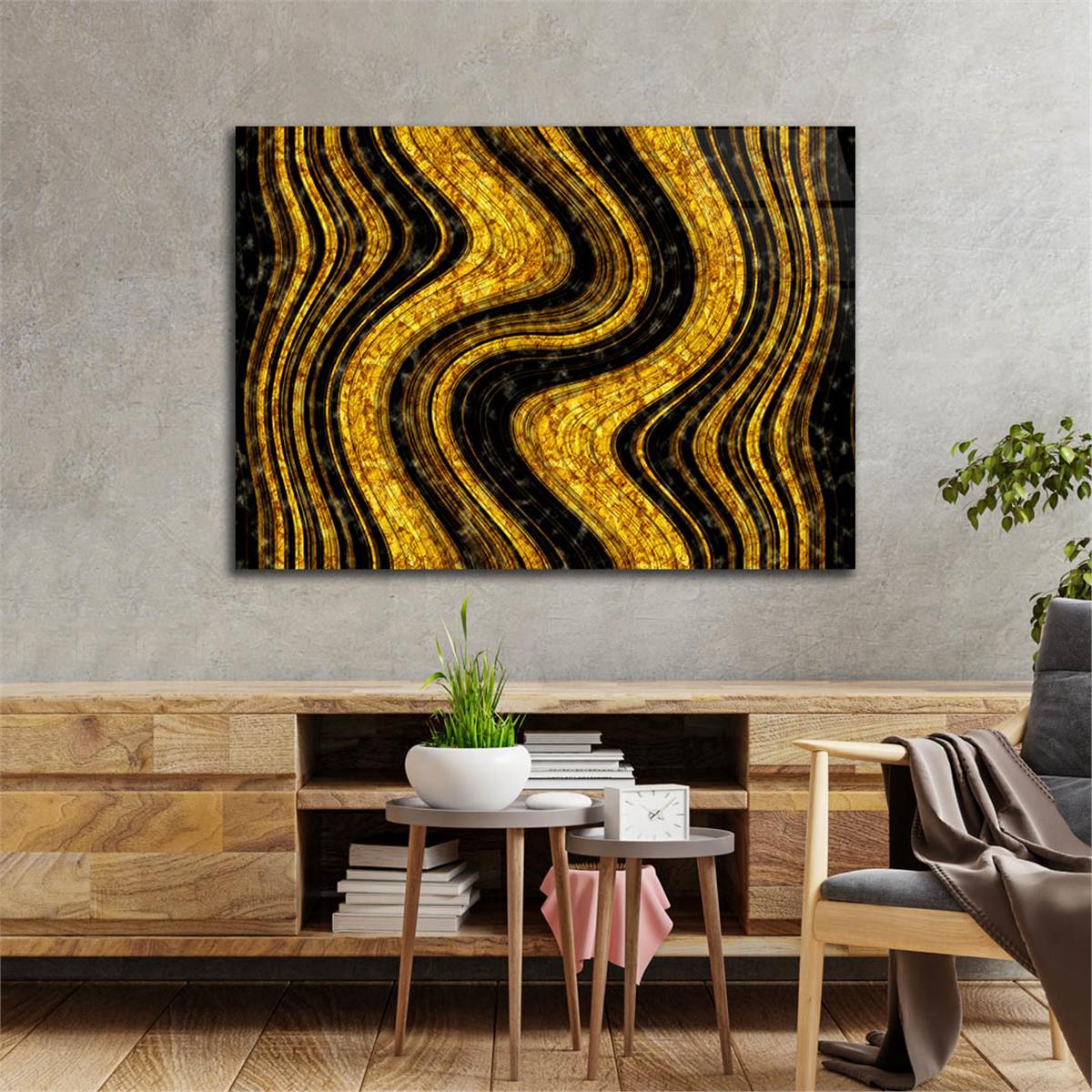 Horizontal Art-Themed Tempered Glass Wall Art 377