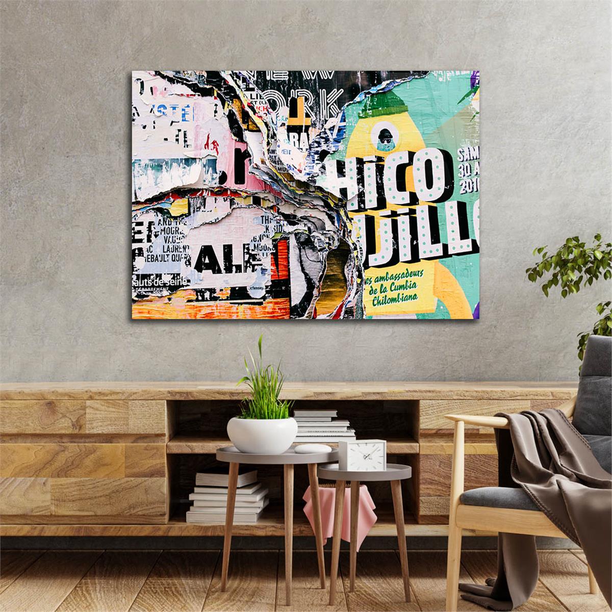 Horizontal Art-Themed Tempered Glass Wall Art 413