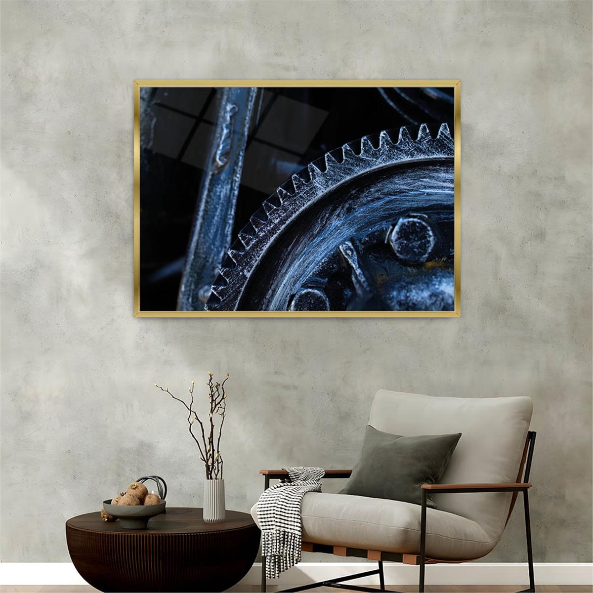 Aluminum-Framed Art-Themed Tempered Glass Wall Art 148