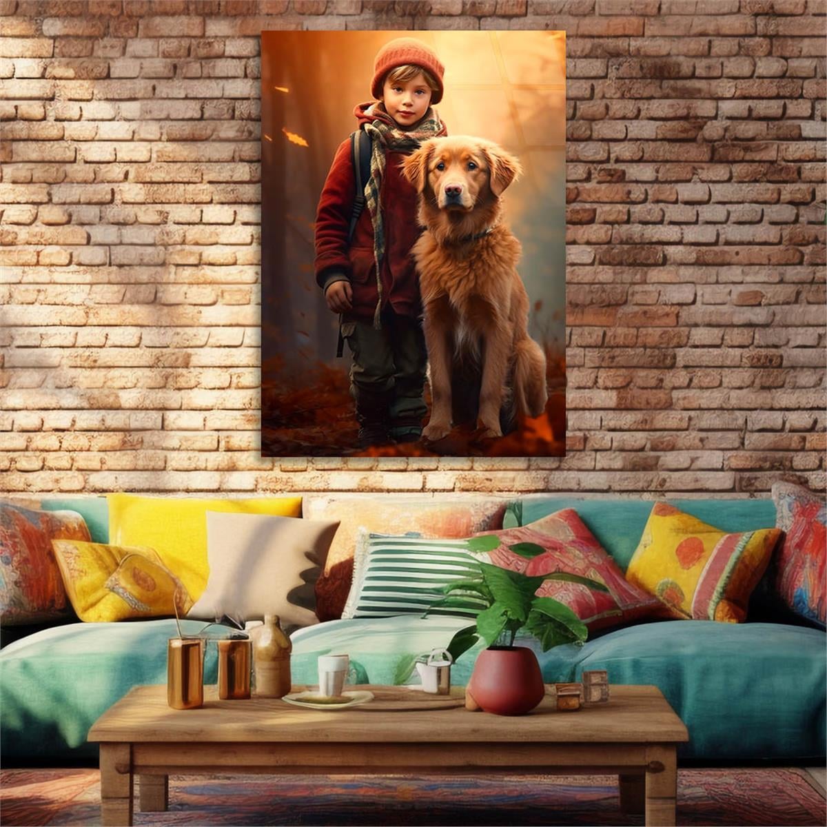 Dikey Sanat Temalı Cam Tablo 479