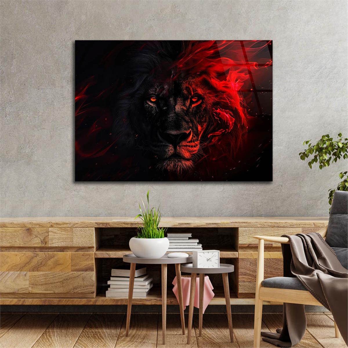 Yatay Doğa Temalı Cam Tablo 457