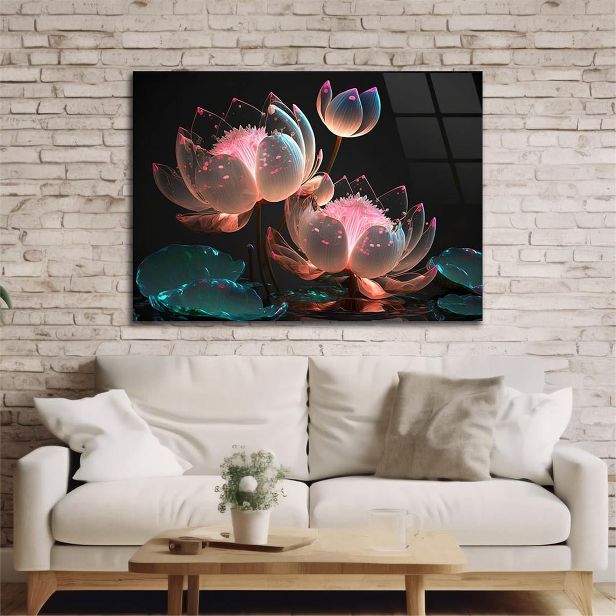 Horizontal Art-Themed Tempered Glass Wall Art 453