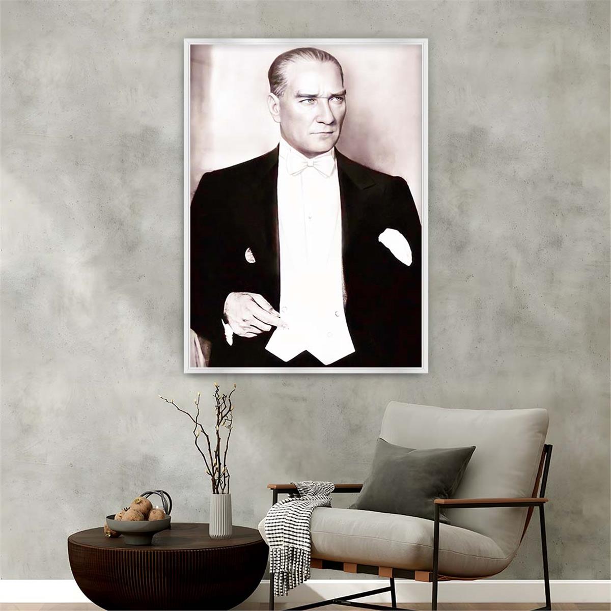 Aluminum-Framed National-Themed Tempered Glass Wall Art 074