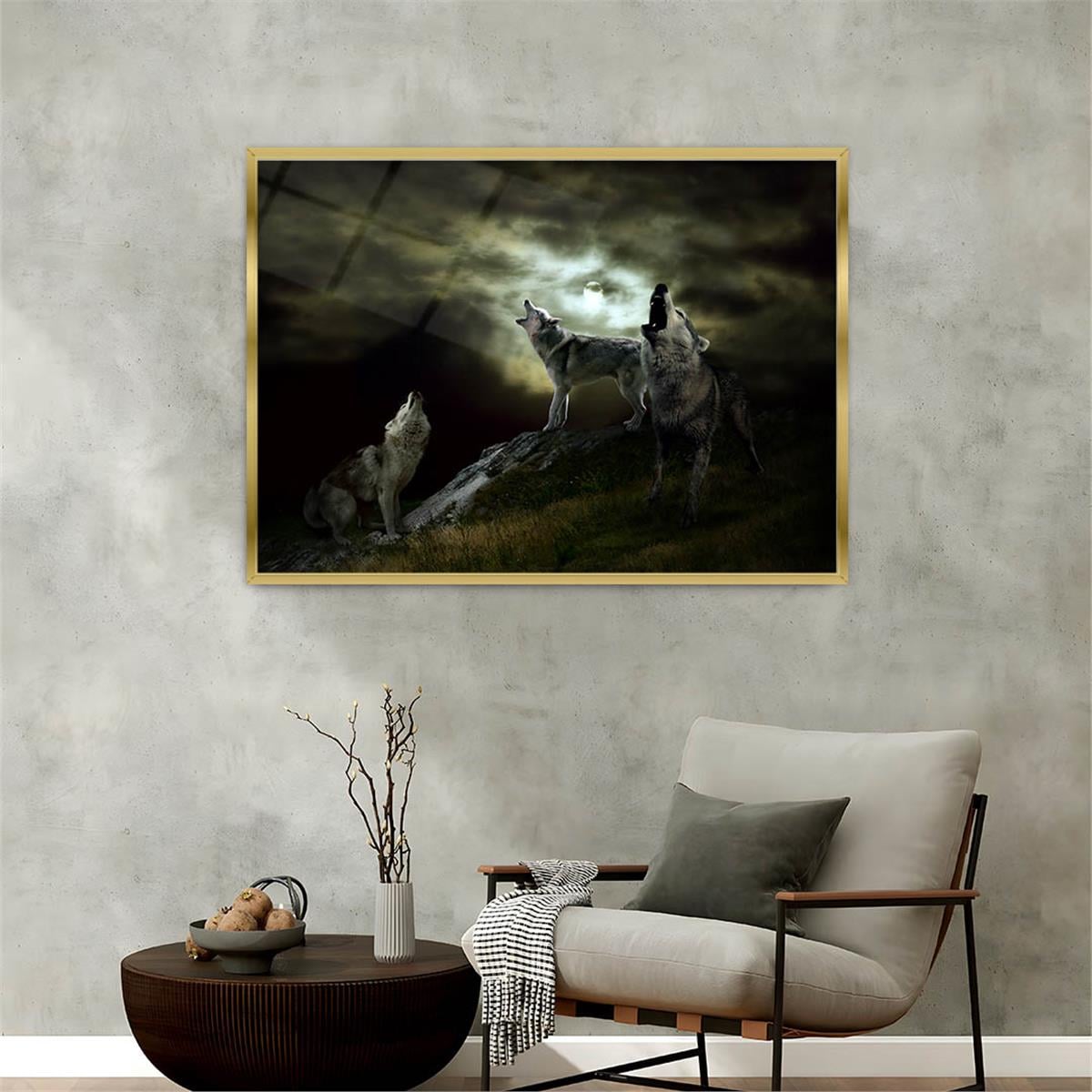 Alüminyum Çerçeveli Doğa Temalı Cam Tablo 112