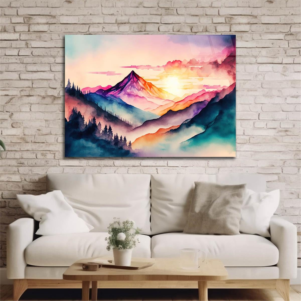 Horizontal Art-Themed Tempered Glass Wall Art 401