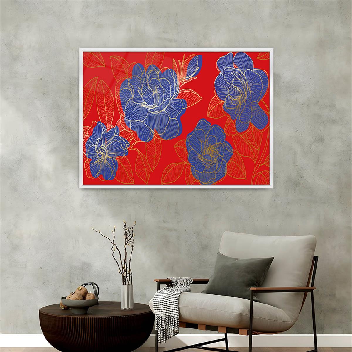 Alüminyum Çerçeveli Sanat Temalı Cam Tablo 182