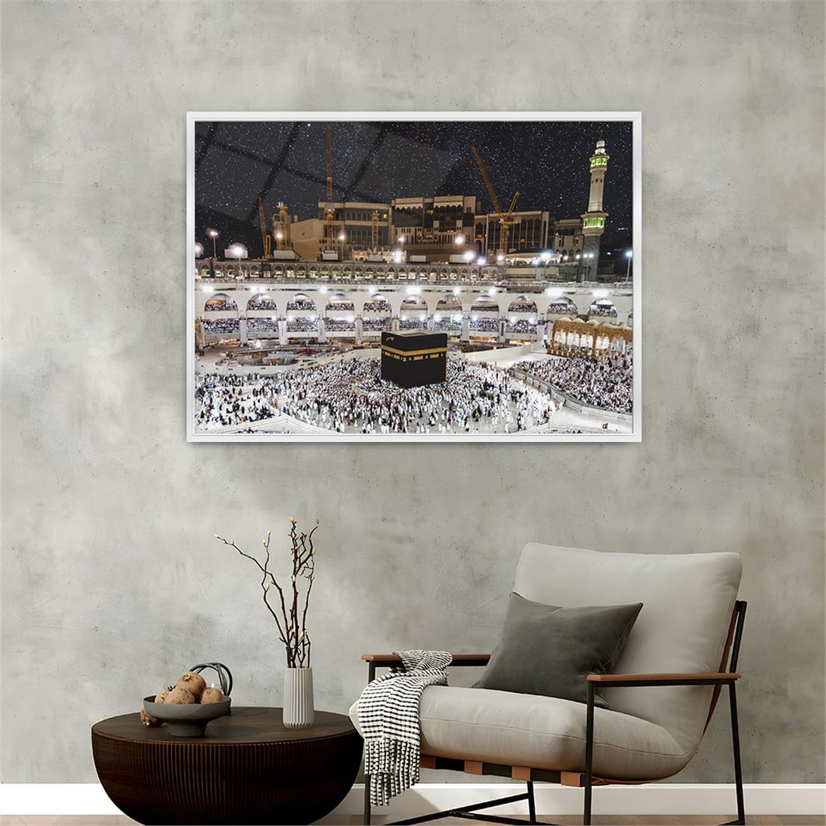 Aluminum-Framed Religious-Themed Tempered Glass Wall Art 016