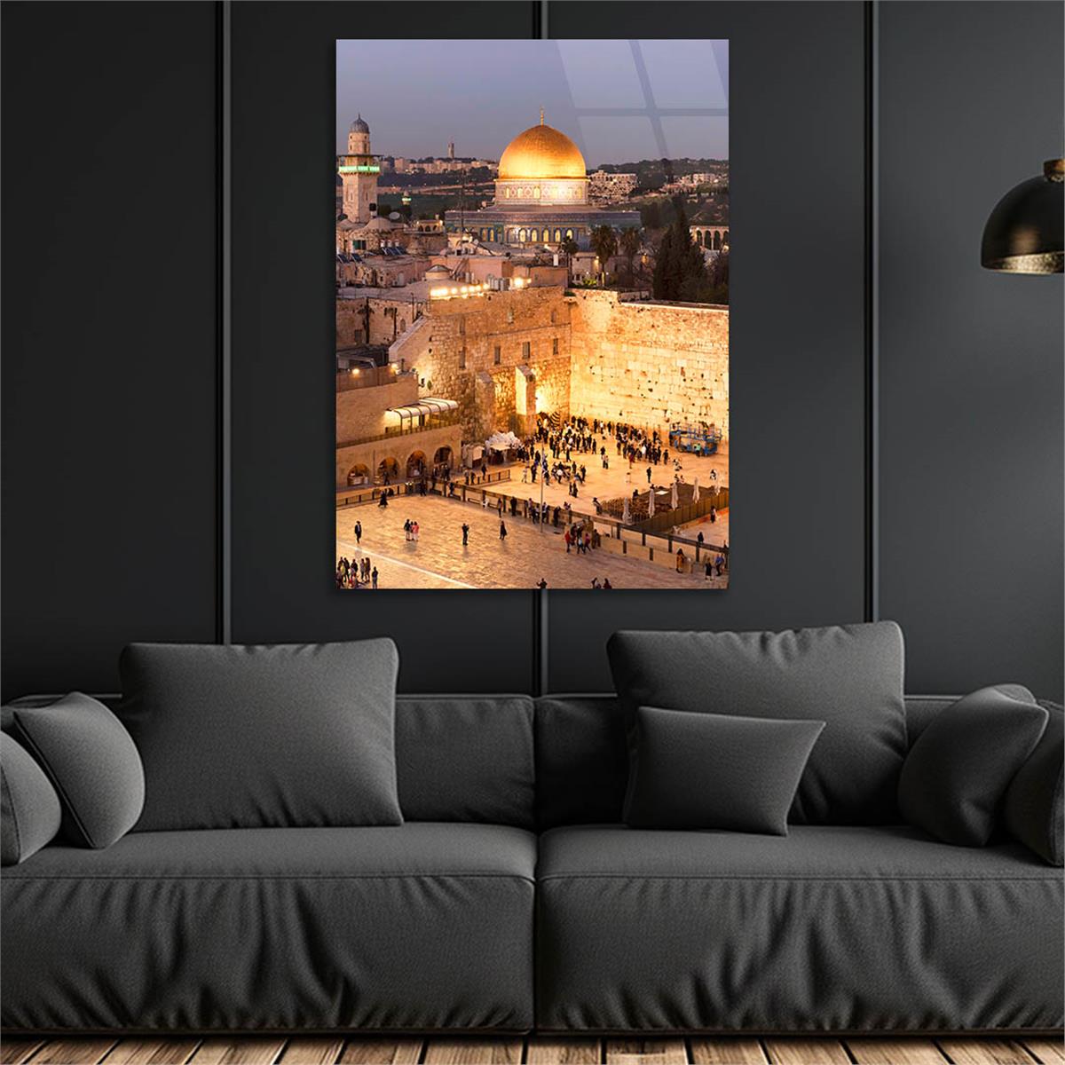 Dikey Dini Temalı Cam Tablo 269