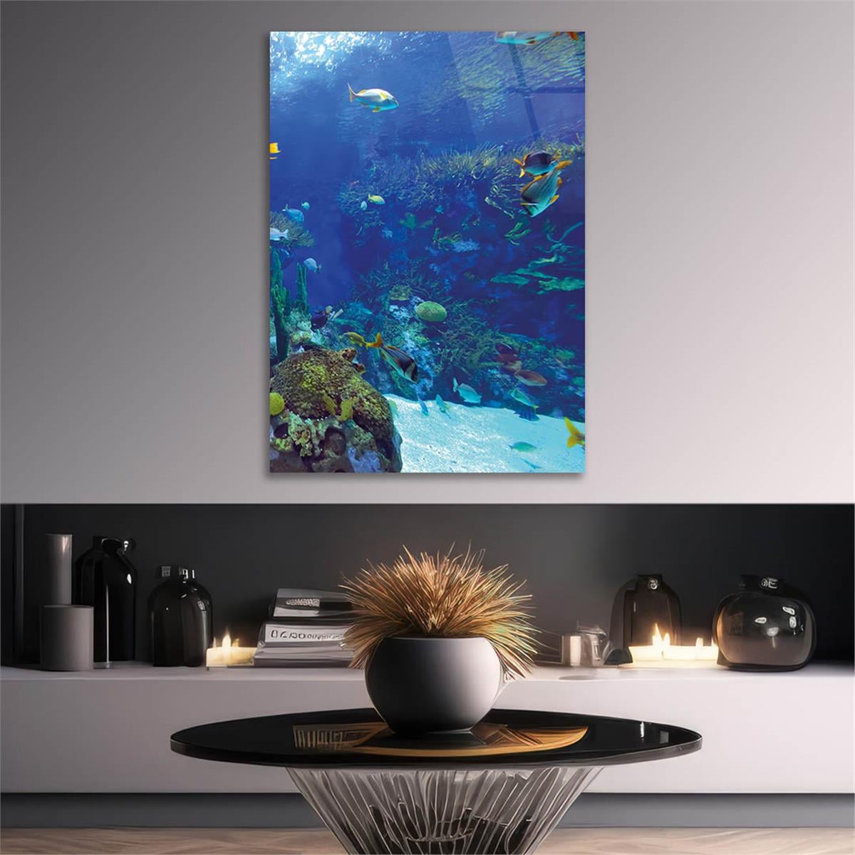 Tempered Glasss Wall Arts Natured-Themed