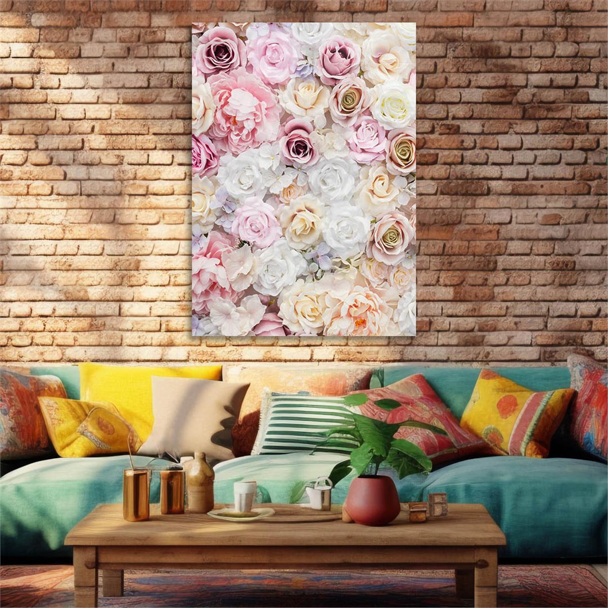 Dikey Sanat Temalı Cam Tablo 412