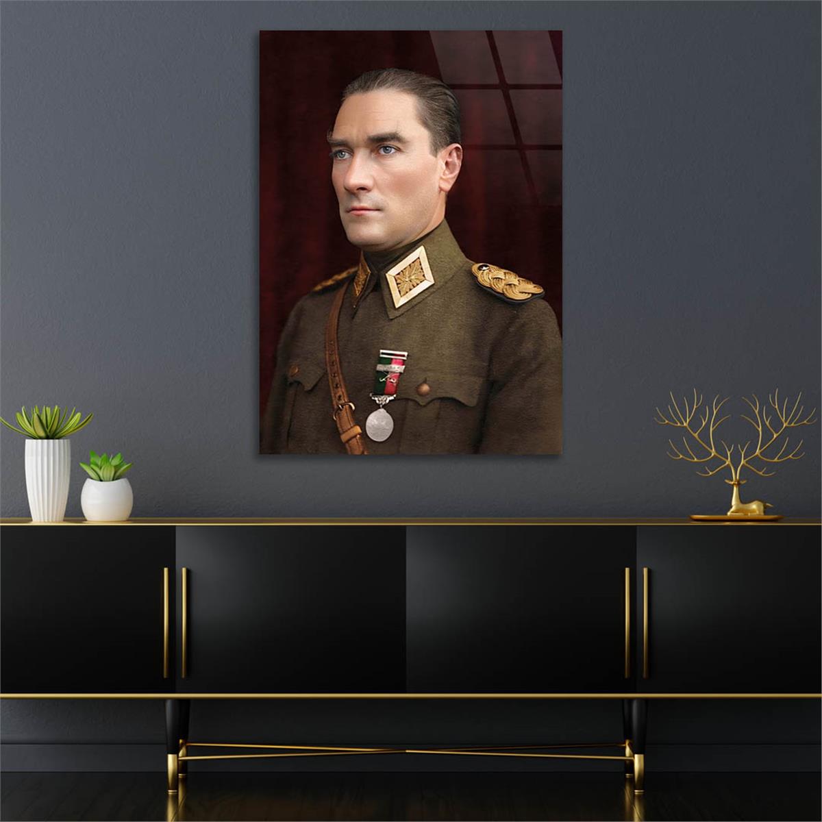 Dikey VatanTemalı Cam Tablo 294