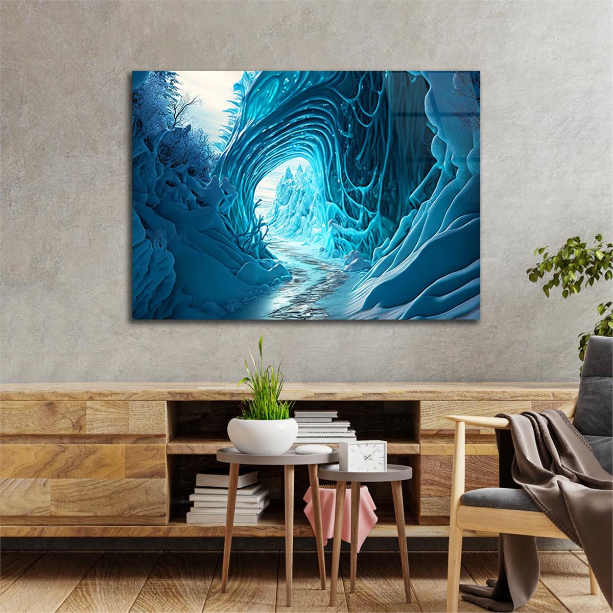 Yatay DoğaTemalı Cam Tablo 379