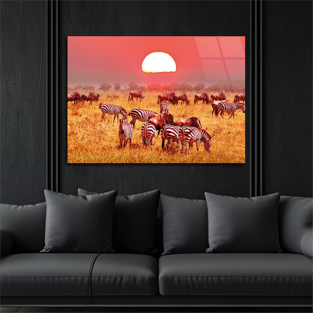 Tempered Glasss Wall Arts Natured-Themed