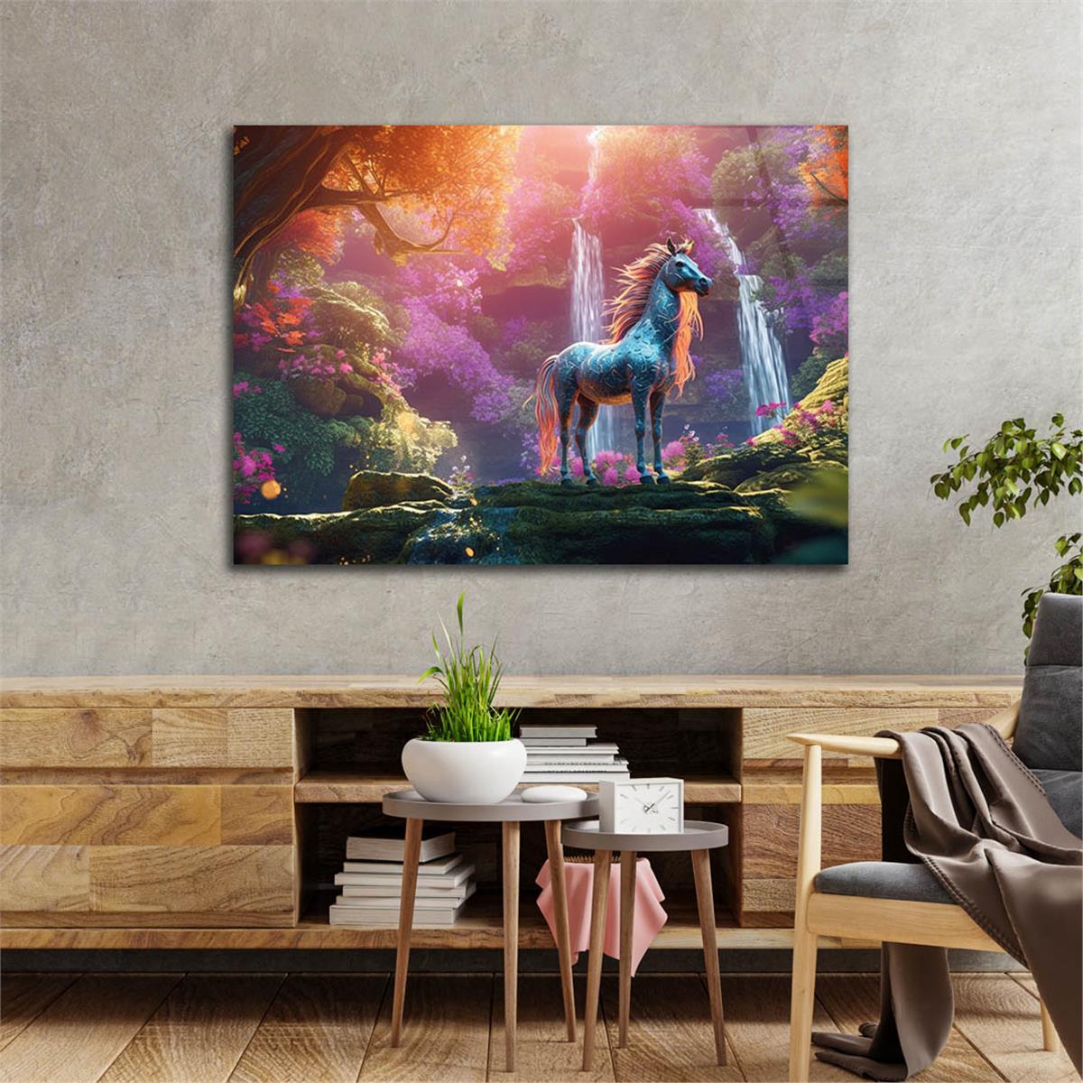 Horizontal Art-Themed Tempered Glass Wall Art 285