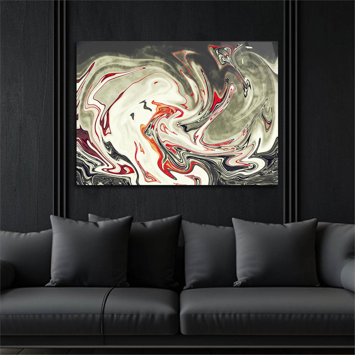Horizontal Art-Themed Tempered Glass Wall Art 252